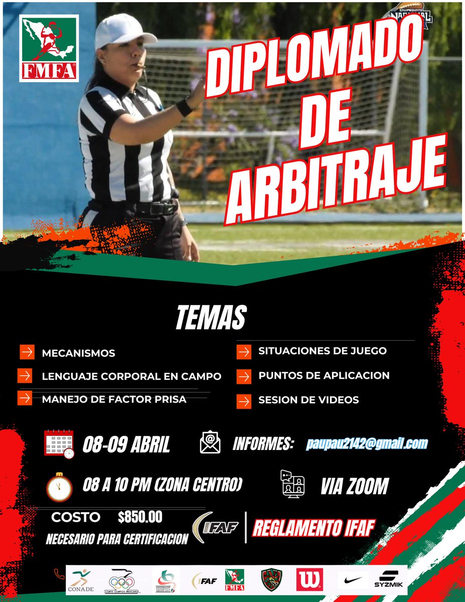 Federación Mexicana de Fútbol Americano A.C. tweet media