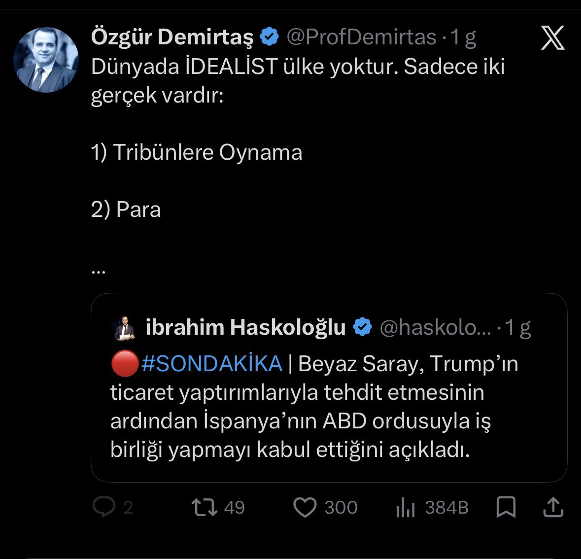OceanSunGreen's tweet photo. @ProfDemirtas Bu haber yalan habermiş hocam, @grok  ne dersin var mı son güncelleme https://t.co/yx7p7IKc88
