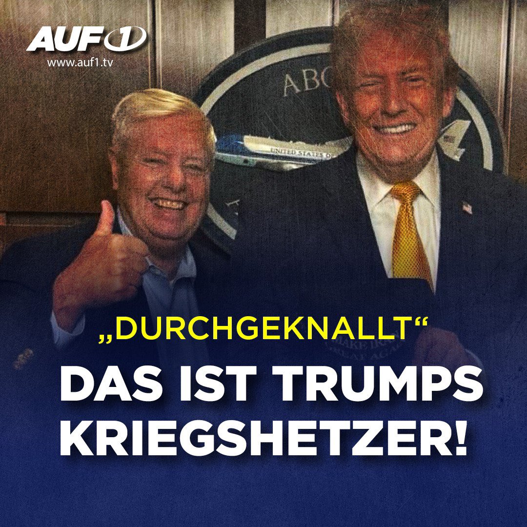 🪖🔥 „So durchgeknallt, dass man es kaum fassen kann“: Das ist Trumps Kriegshetzer

Nur drei Monate vor seinem Tod sagte der ermordete Charlie Kirk über Lindsey Graham: „Lindsey Graham ist so durchgeknallt, dass man es kaum fassen kann.“

Graham ist US-Senator für den Bundesstaat