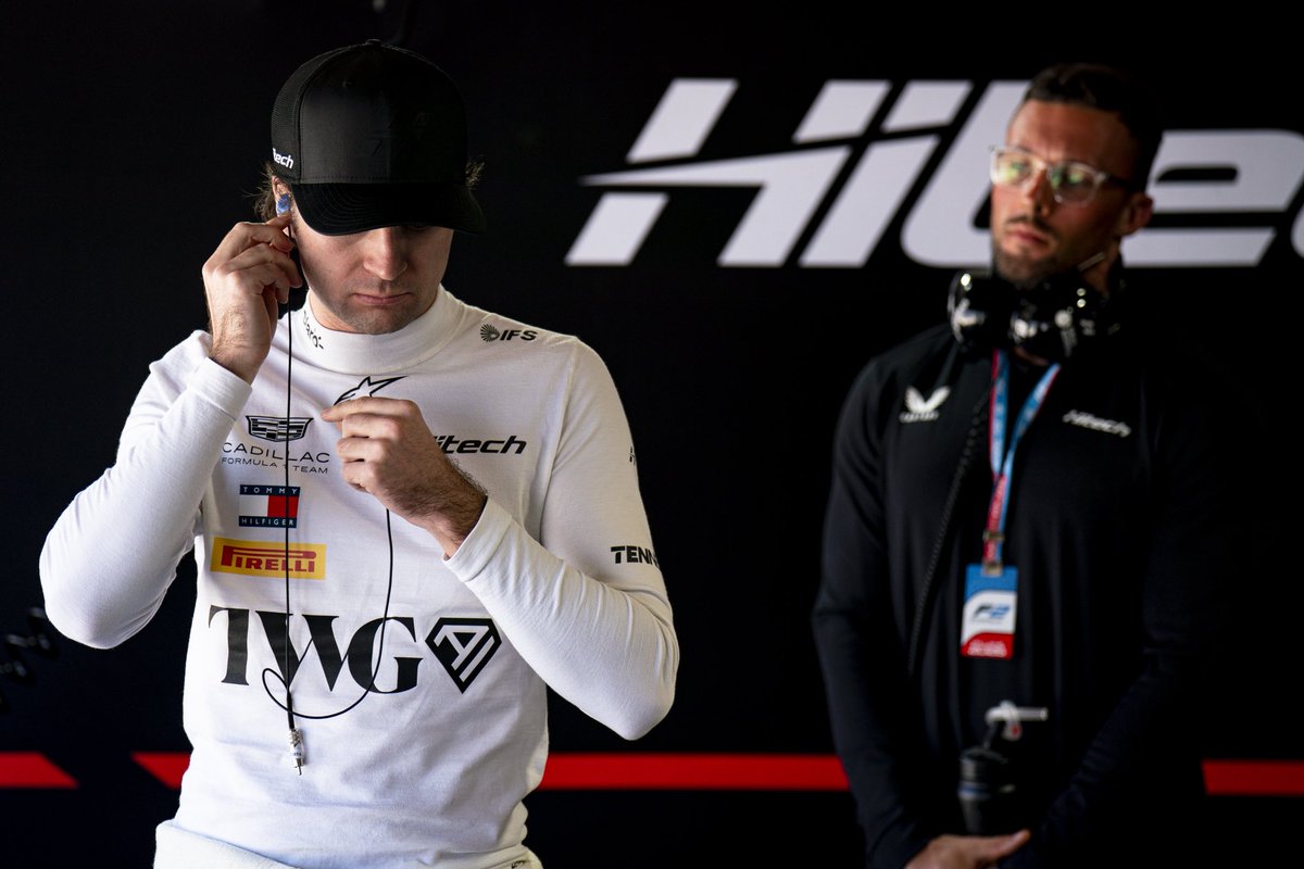 ColtonHerta's tweet photo. Focused forward today.  Here’s to the next chapter.  Let’s go.🤘

#HitechGP #Formula2 

@HitechGP @Cadillac_F1 @GainbridgeLife @Formula2 @F1 https://t.co/H1YXT9pjGx