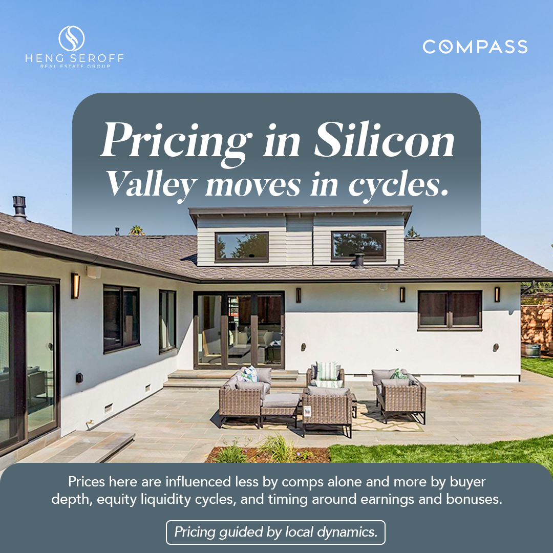 HengSeroffGroup's tweet image. Silicon Valley pricing moves in cycles.

Alex Seroff, JD | 650-690-2858
Broker Associate
DRE# 01921791

Kim Heng, MBA | 650-516-7506
Broker Associate
DRE# 01884007
🌐: hengseroffgroup.com

#realestateinsight #marketcycles #paloaltorealestate #techmarket #housingstrategy