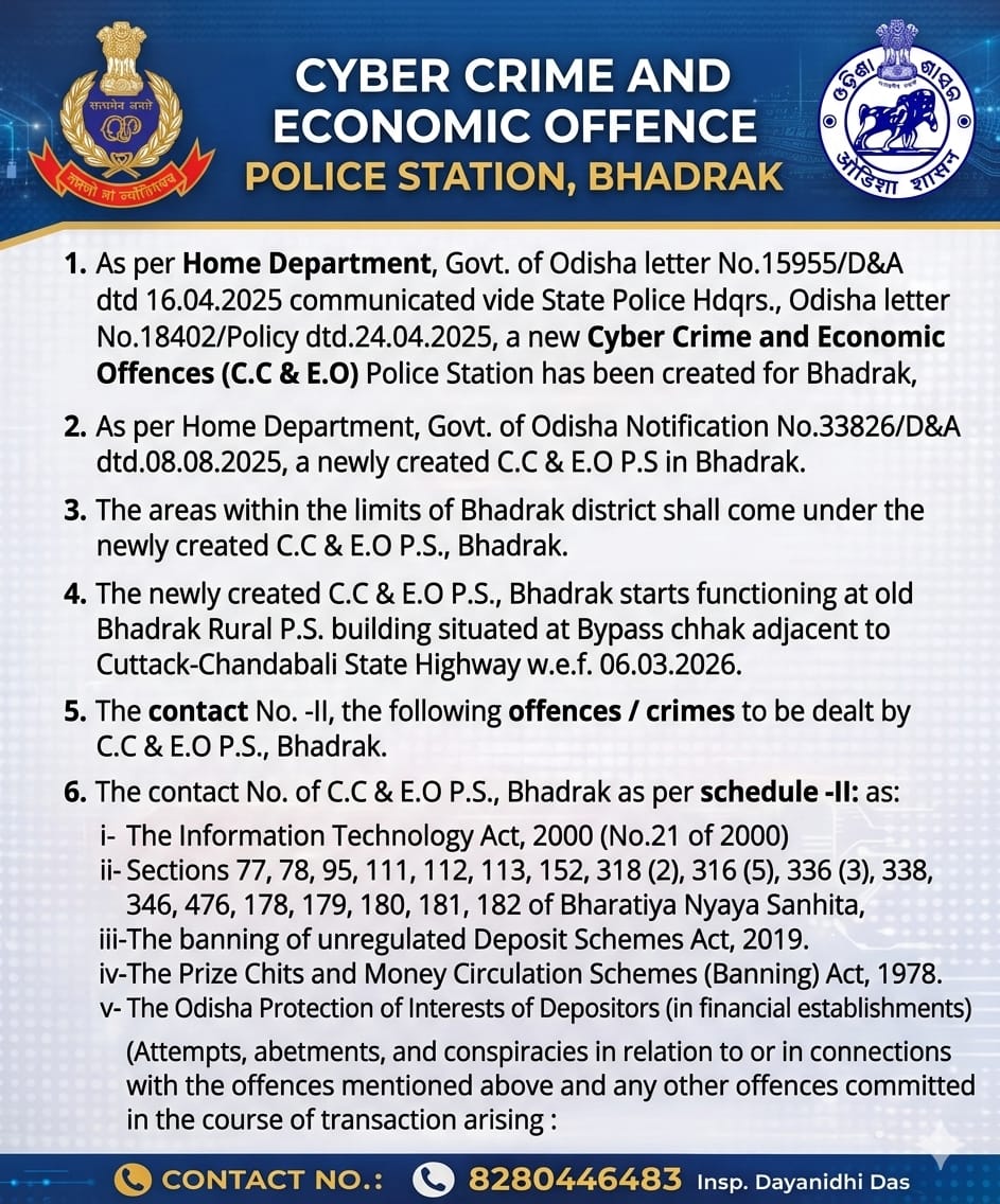 Bhadrak Police tweet media