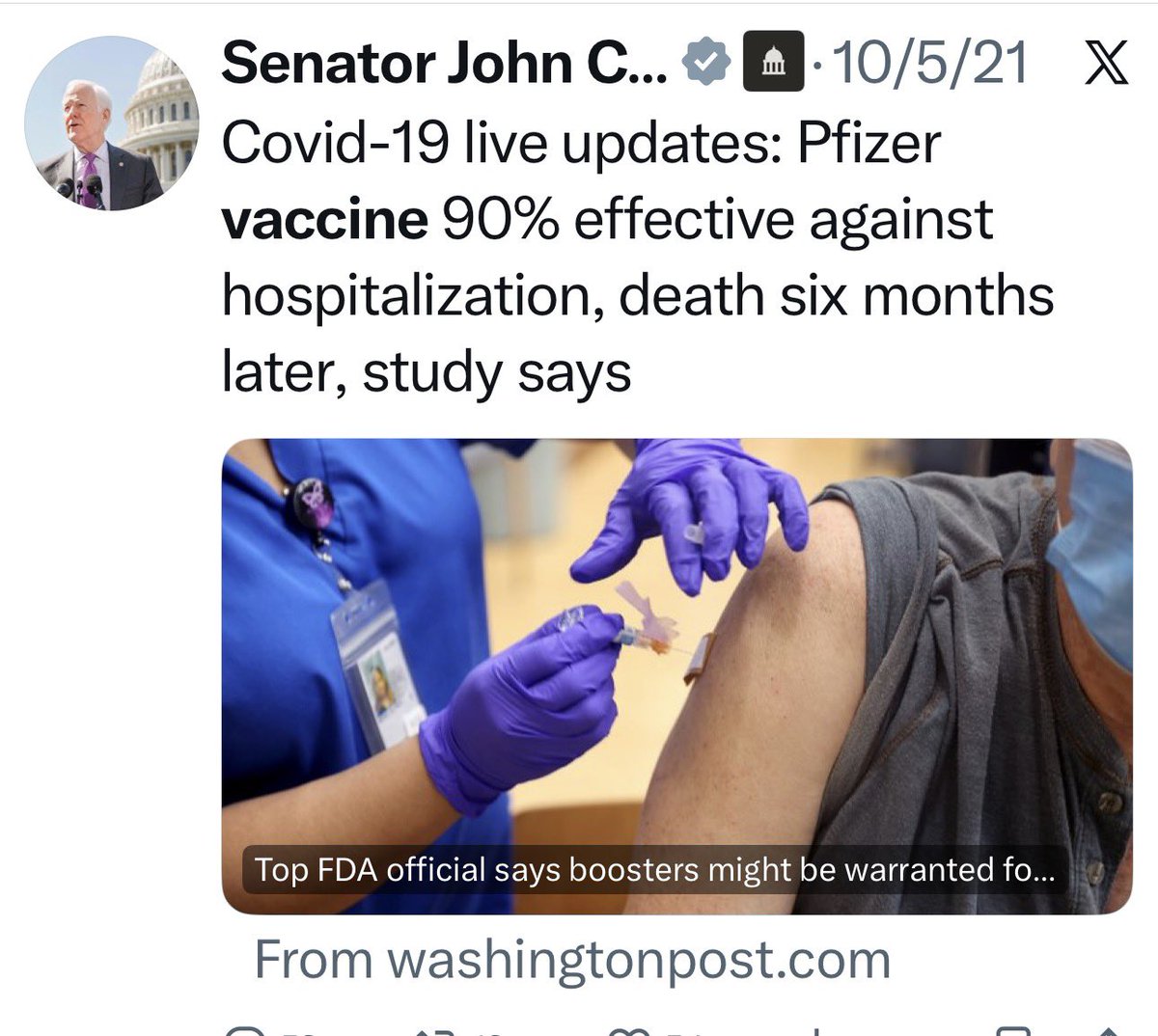 MaryBowdenMD's tweet photo. Any Texas politician citing the Washington Post as scientific evidence should automatically be disqualified from running for office.  Maybe I’ll add that to my list of Precinct Chair resolutions.

Vote @KenPaxtonTX for Senate! https://t.co/2DP10tNWfy