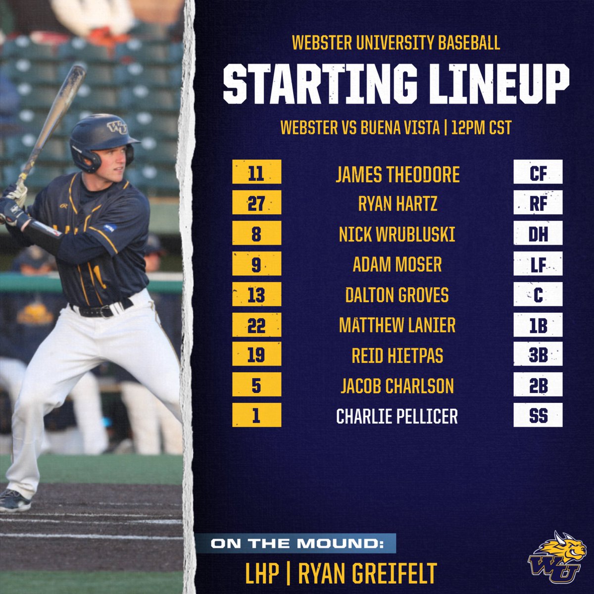 Webster Baseball tweet media