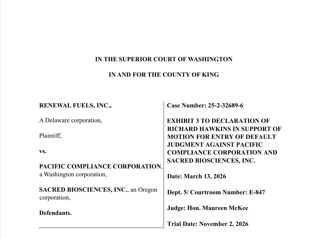 grnfaq's tweet photo. $RNWF Okay now, let's go over the procedures again... 
Case caption is directly below the 3-inch blank margin and matches the names as they appear in the original case. https://t.co/zGOdM0wvWw.. 2-27-2026 filing.. Looks like you may have to put Costello back on there... https://t.co/VDRwnr6b9B