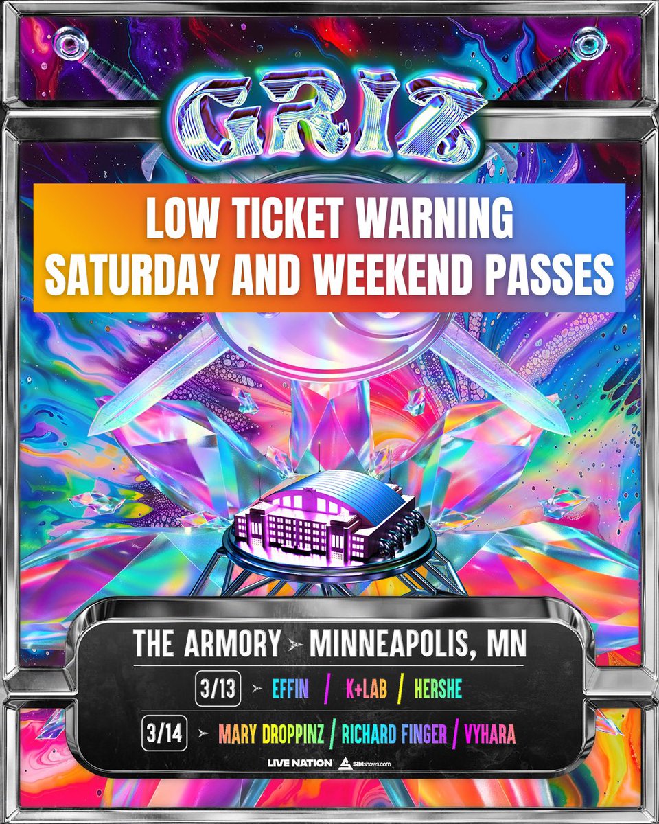 SIMshows's tweet photo. 🙌 RICHARD FINGER GIVEAWAY 🙌
We’re giving away a pair of tickets to see @RichardFingerr join @Griz at the @ArmoryMn on Saturday, March 14!

HOW TO ENTER:
- FOLLOW @simshows
- LIKE this post
- TAG a friend  

⚠️ Saturday and weekend passes are moving!
🎫 https://t.co/MXLFw2zmAT https://t.co/mI3OsQmbYz