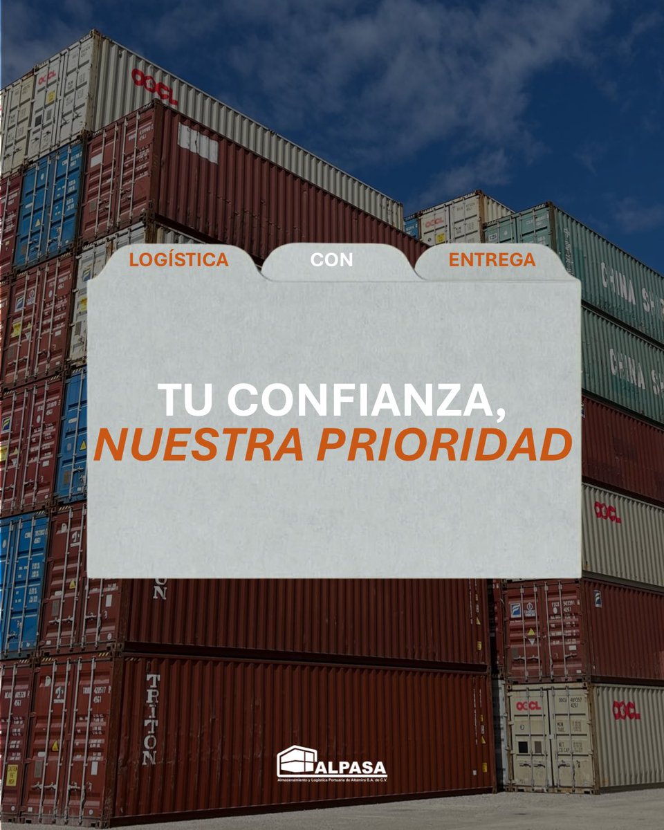 AlpasaOficial's tweet photo. En Alpasa cuidamos lo que más valoras. Nuestro servicio de almacenamiento y logística integral garantiza que tus productos estén siempre protegidos y bajo control. 👷🏼‍♂️📊🚚

🖥 https://t.co/pcTtL3kI9V 
📩 servicios@alpasa.com.mx
📲 +52 1 833 283 8776 

#Alpasa #logística https://t.co/yO49jaY0ei