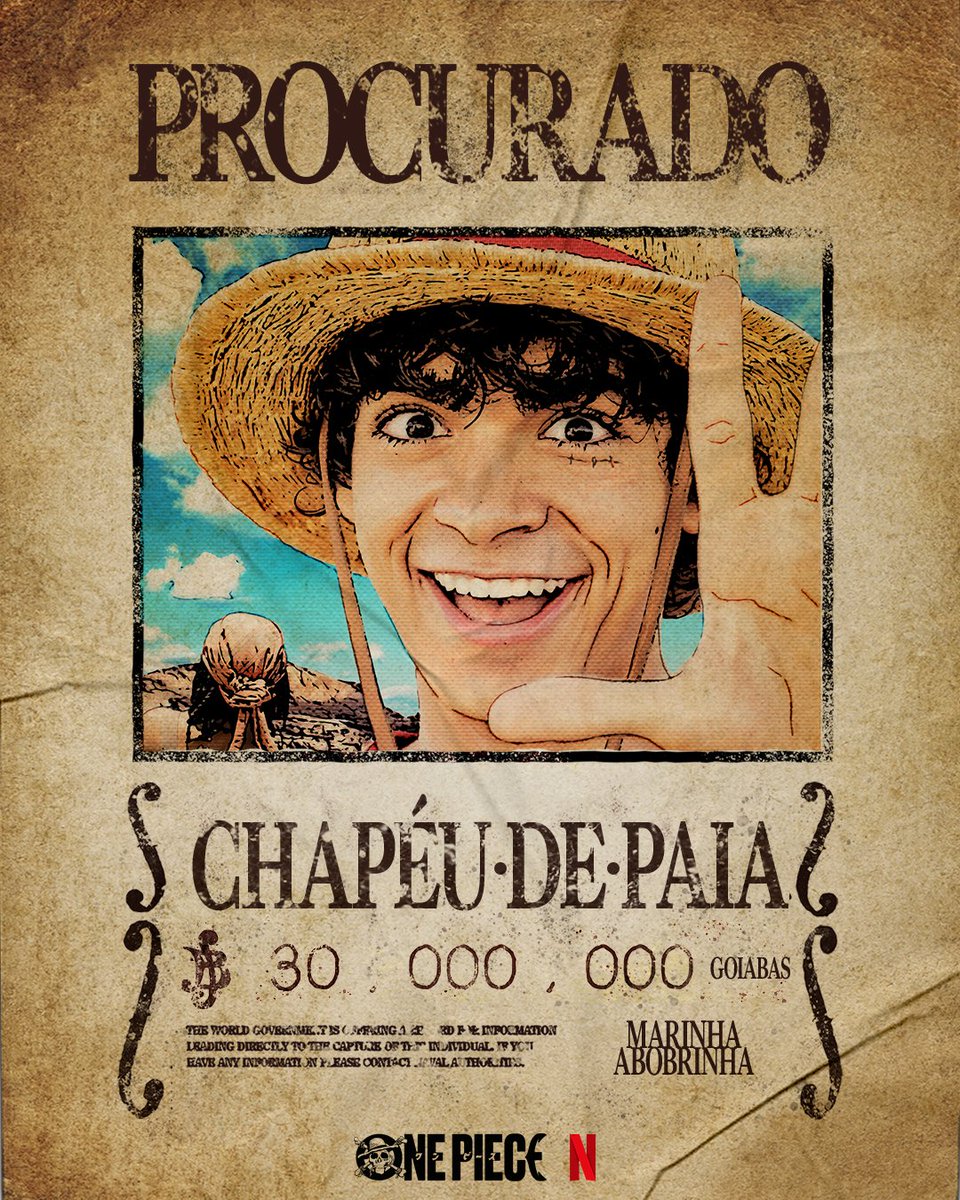 NetflixBrasil's tweet photo. Alguém já viu esses cartazes de procurado em ONE PIECE: A Série? https://t.co/CXVloYuj0K