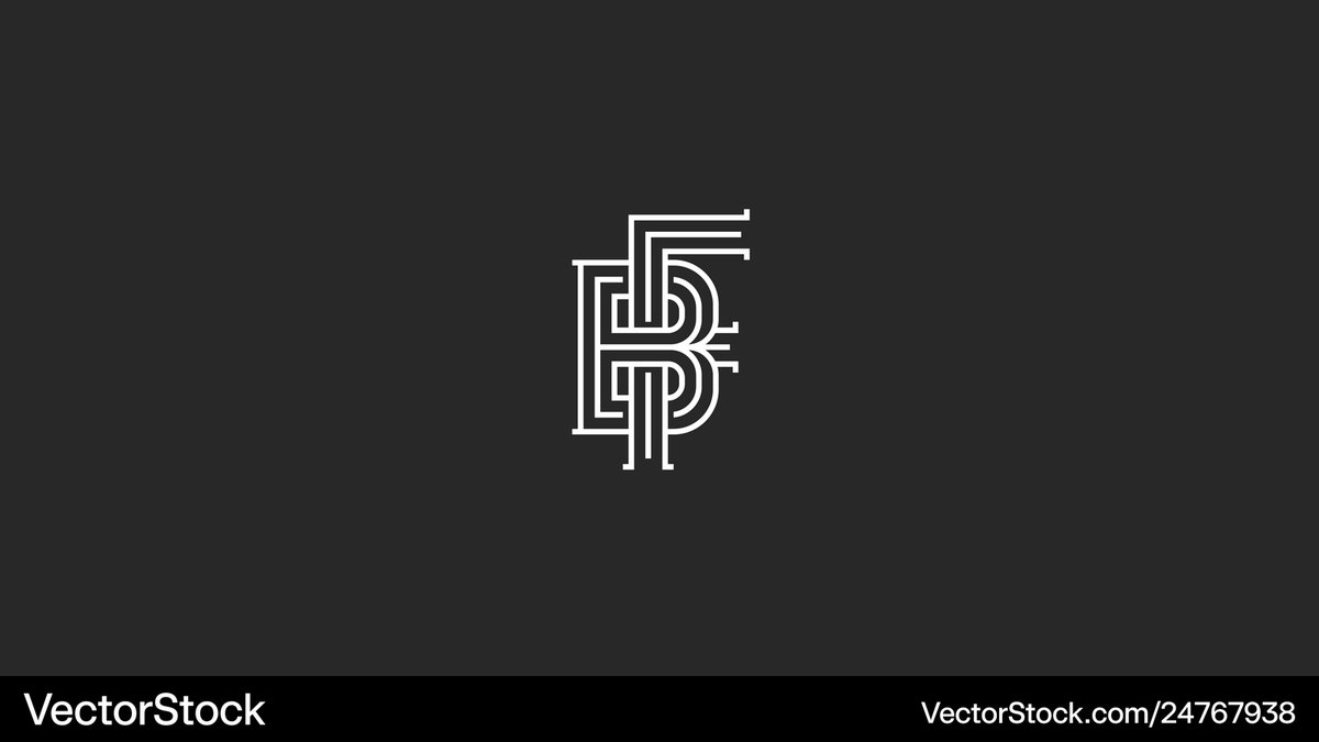 SyzSV's tweet photo. My Most Trending @VectorStock monogram letters bf or fb initials logo mockup #VectorStock https://t.co/oCrhIhxGT5 https://t.co/2DvmXF7EZ5