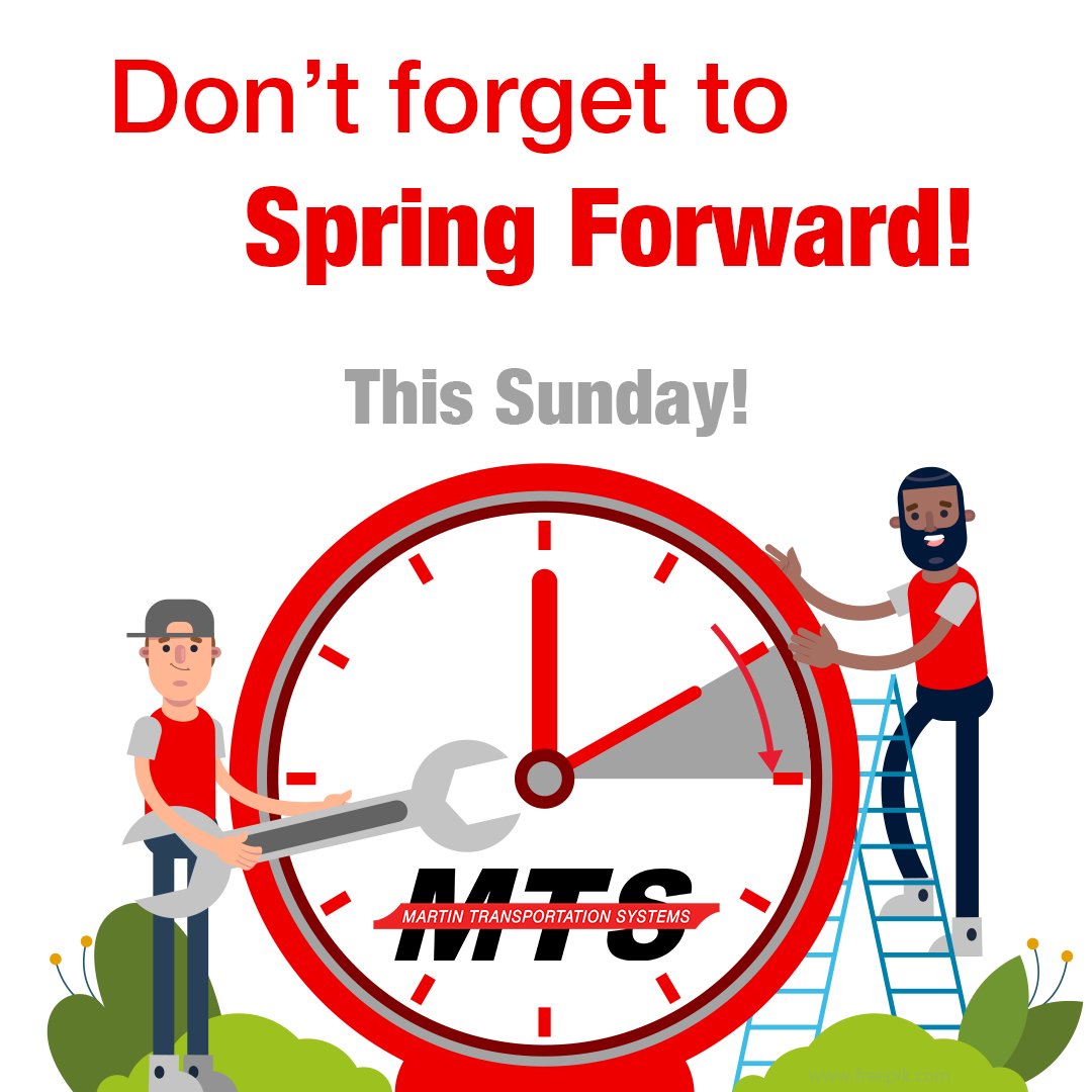 DRIVEforMTS's tweet photo. Don't forget to SPRING FORWARD this Sunday, March 8th! #springforward #comeonspring #timechange

https://t.co/hUtU2ozhEH https://t.co/QGNCJxRVPv