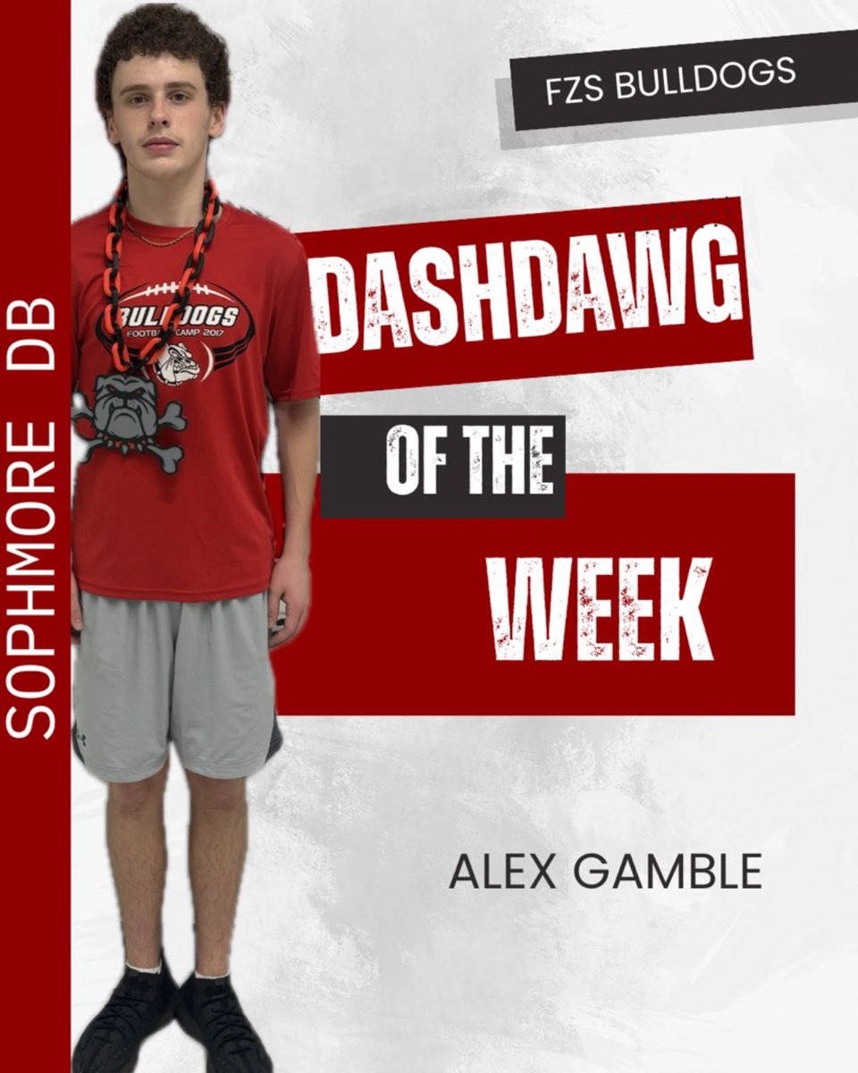 revhenderson's tweet photo. Alpha Dawg in the making! Great job this week Alex Gamble. @FZS_Football @#KeepClimbingTheMountain https://t.co/DhavbVDUVR