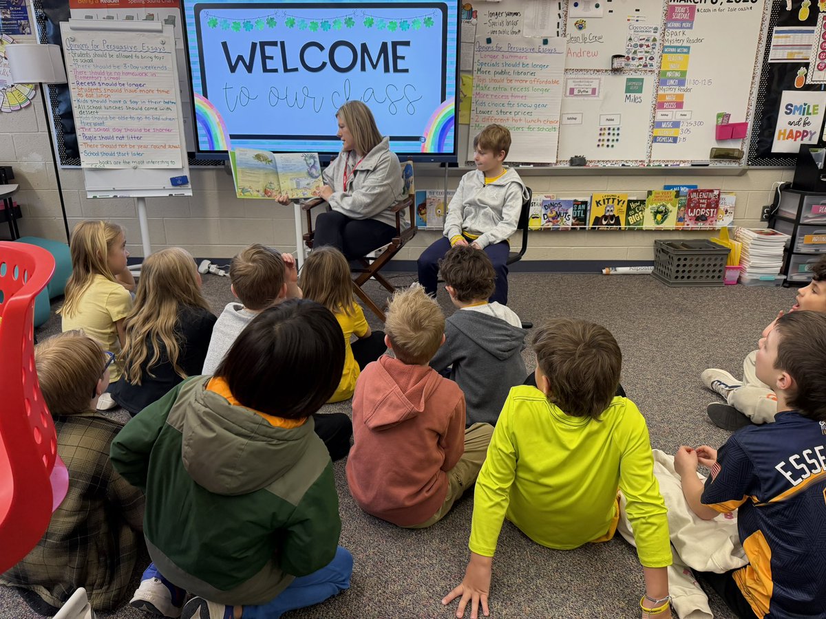 Thank you Mrs. Heilbrun for being our Mystery Reader this afternoon!