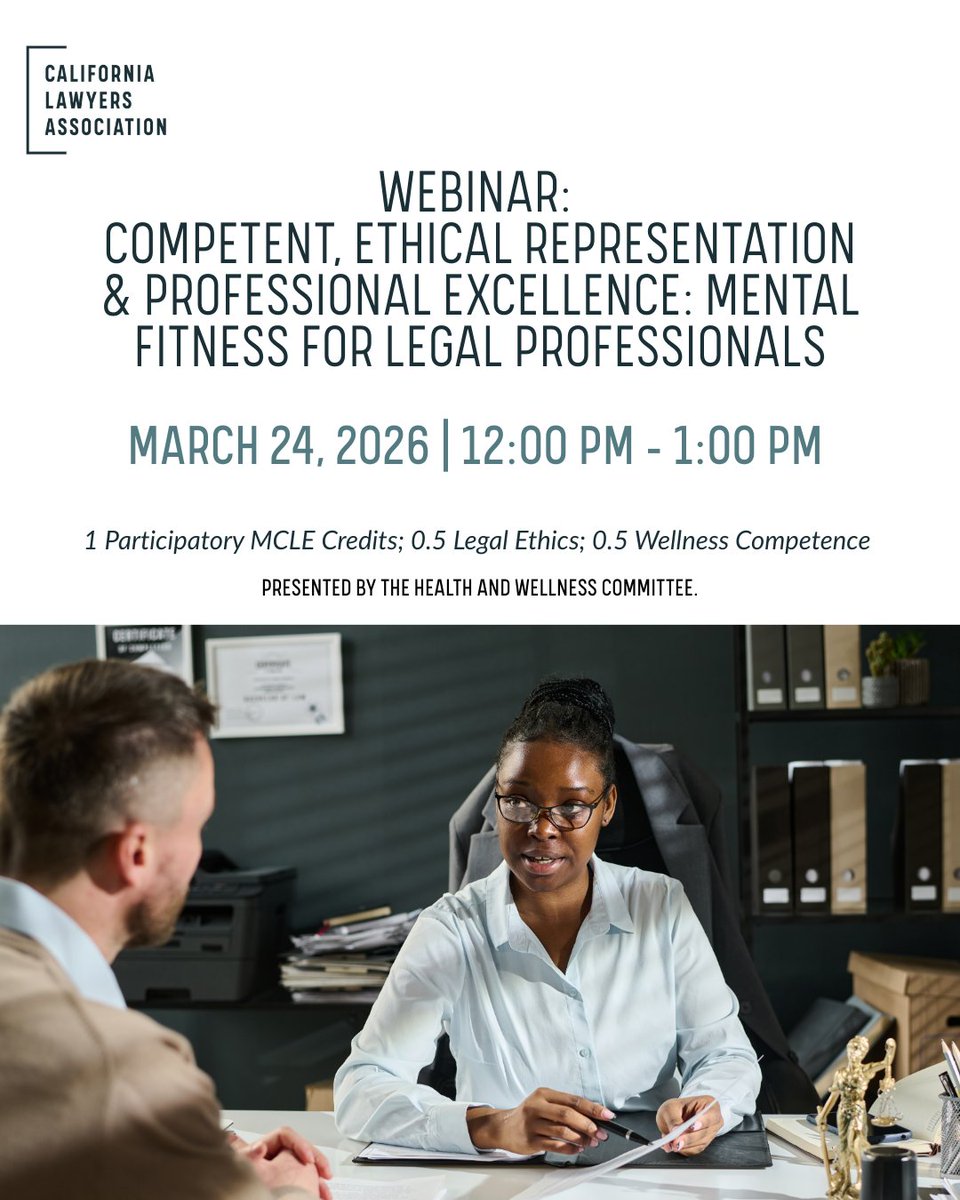 California Lawyers Association tweet media