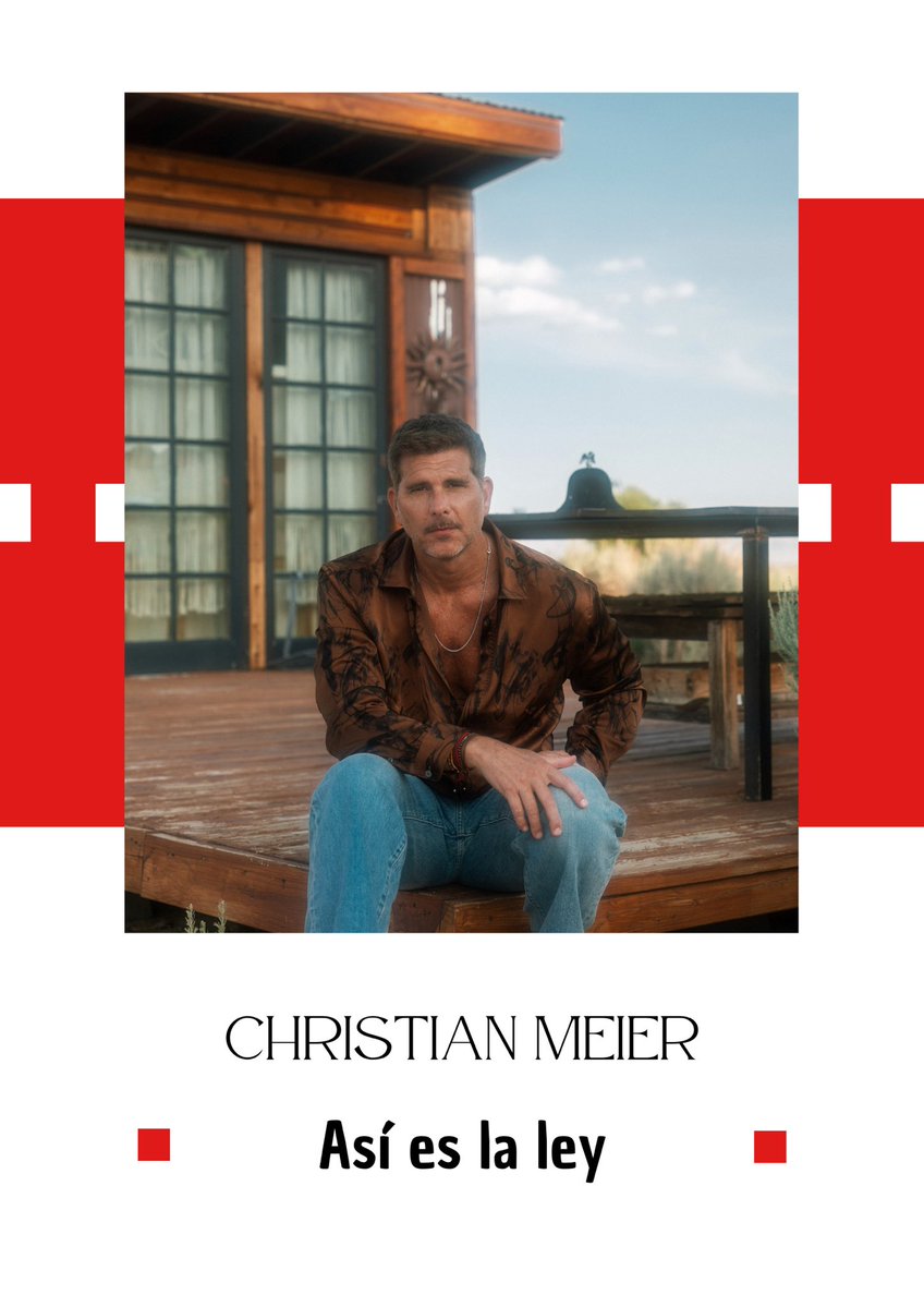 El nuevo álbum “Así Es La Ley” de Christian Meier ya está disponible en plataformas digitales. Producido en Los Ángeles por Gustavo Borner, el proyecto reúne nueve canciones compuestas por el propio artista y explora distintos matices del rock, desde la balada hasta el pop rock