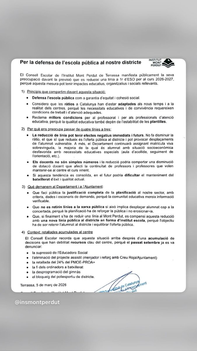 INS Mont Perdut tweet media