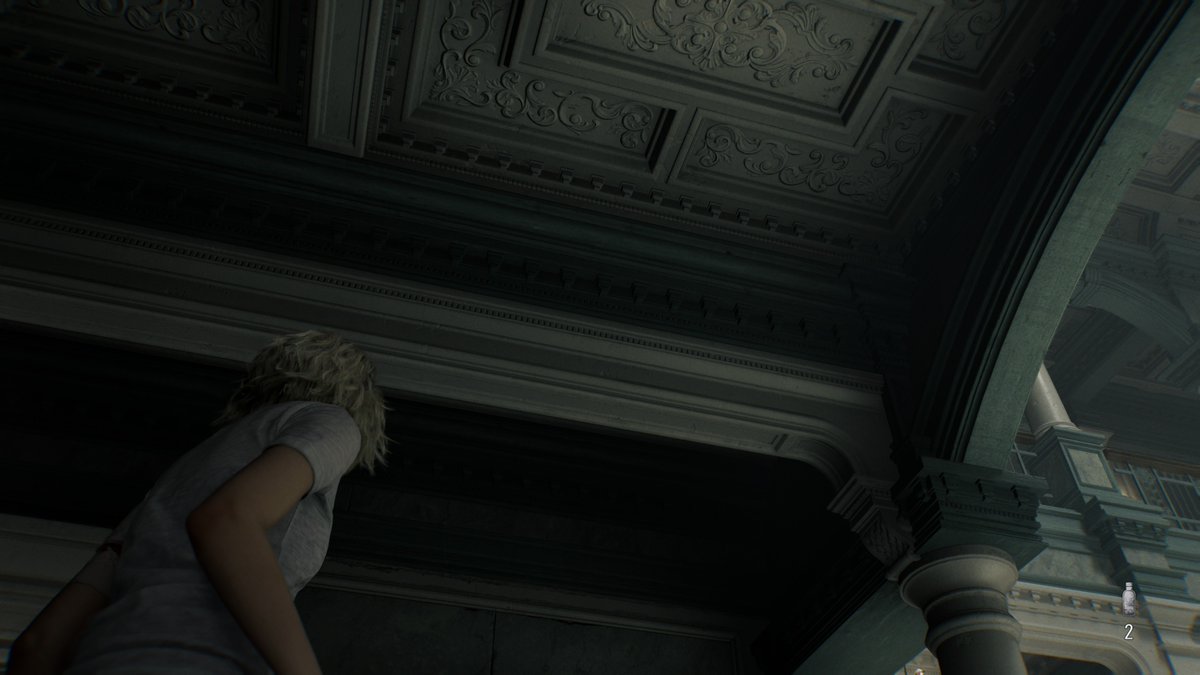 Constantly getting Grace attacked by zombies because I'm too busy trying to judge the authenticity of the game's interior moldings