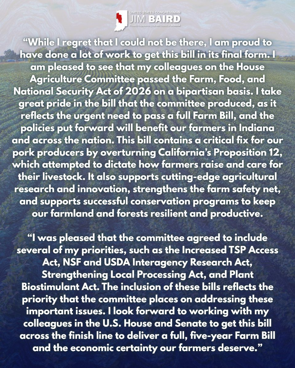 Congressman Jim Baird tweet media