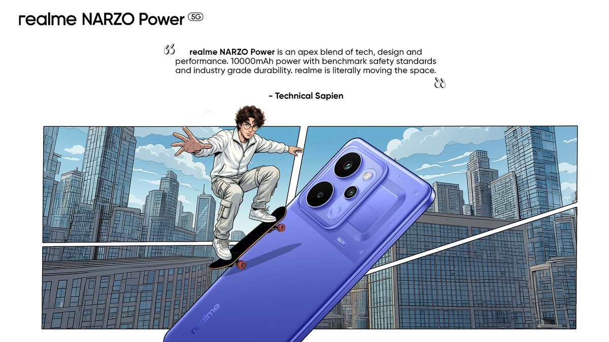 realme narzo India tweet media