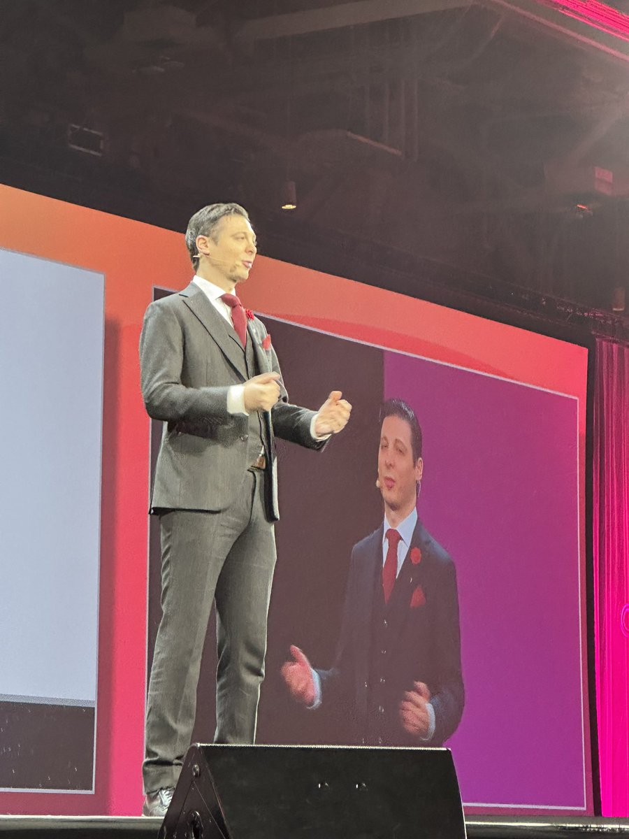 TiaBruhn's tweet photo. @MyHeritage  speaking on the innovations ! #Rootstech2026 #ScribeAI https://t.co/V9Yjs3oGxI
