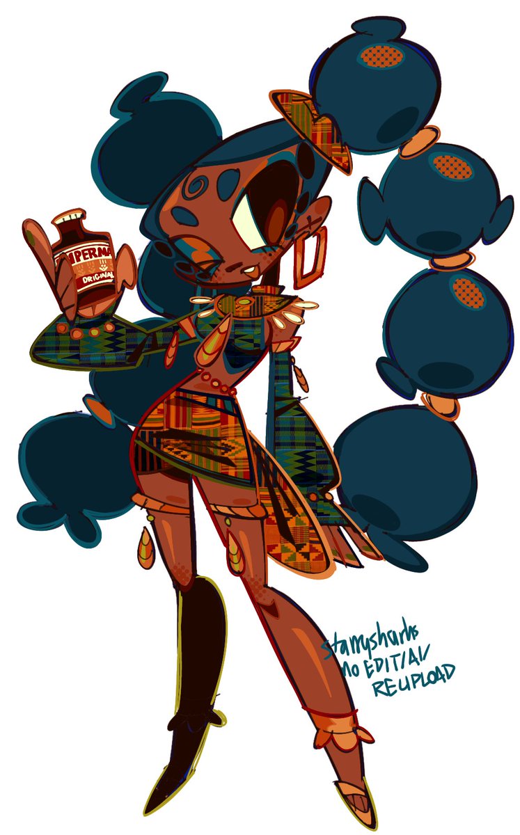 reposting my ghana miku (again lol) because it's ghanaian independence day 😌🇬🇭