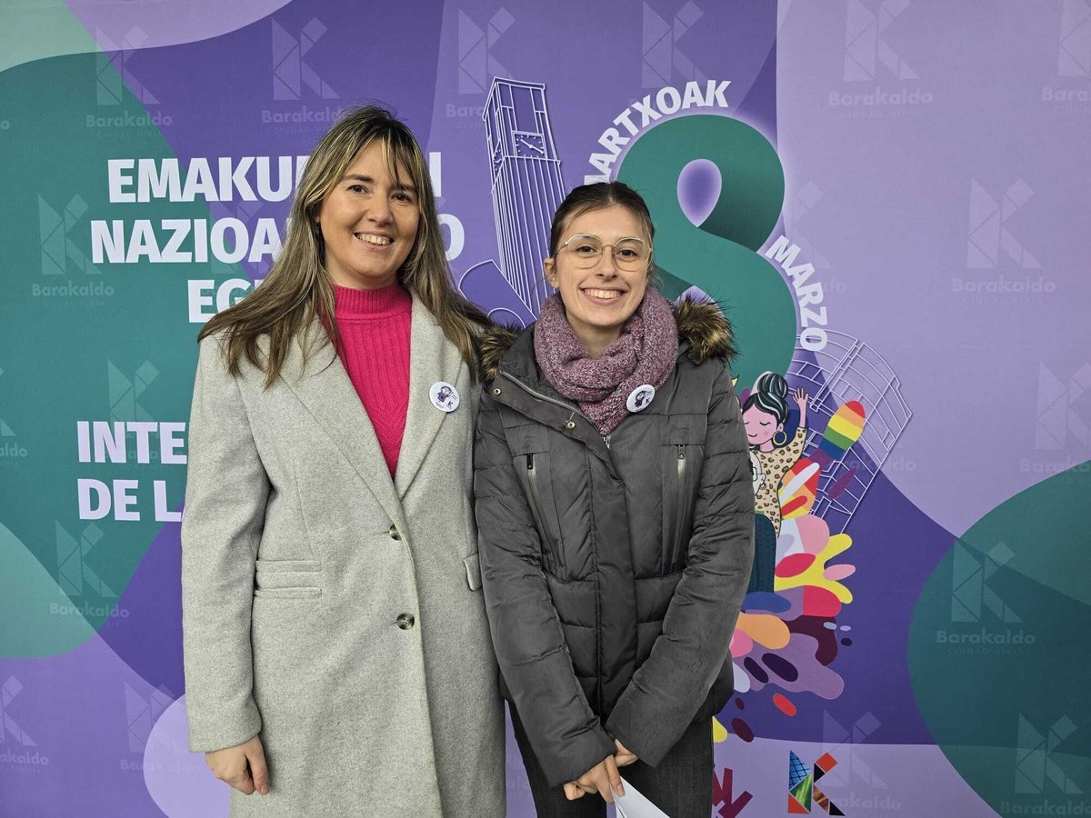gorabarakaldo's tweet photo. Actos reivindicación en favor de la mujer y del #8m 

@amaiadelcampoberasategi #alkatwa #barakaldo https://t.co/aZLnzVZA0P