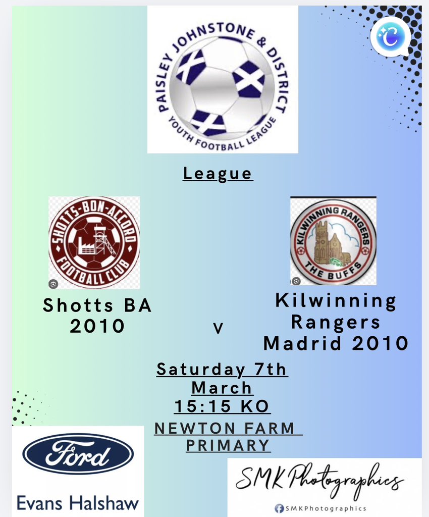 The big games keep coming as we face <a href="/Madrid2010s/">Kilwinning Rangers Madrid 2010s</a> ,Scottish cup and league contenders. one of the toughest teams at this level. A 2-2 draw in the reverse fixture sets  this fixture  up nicely.