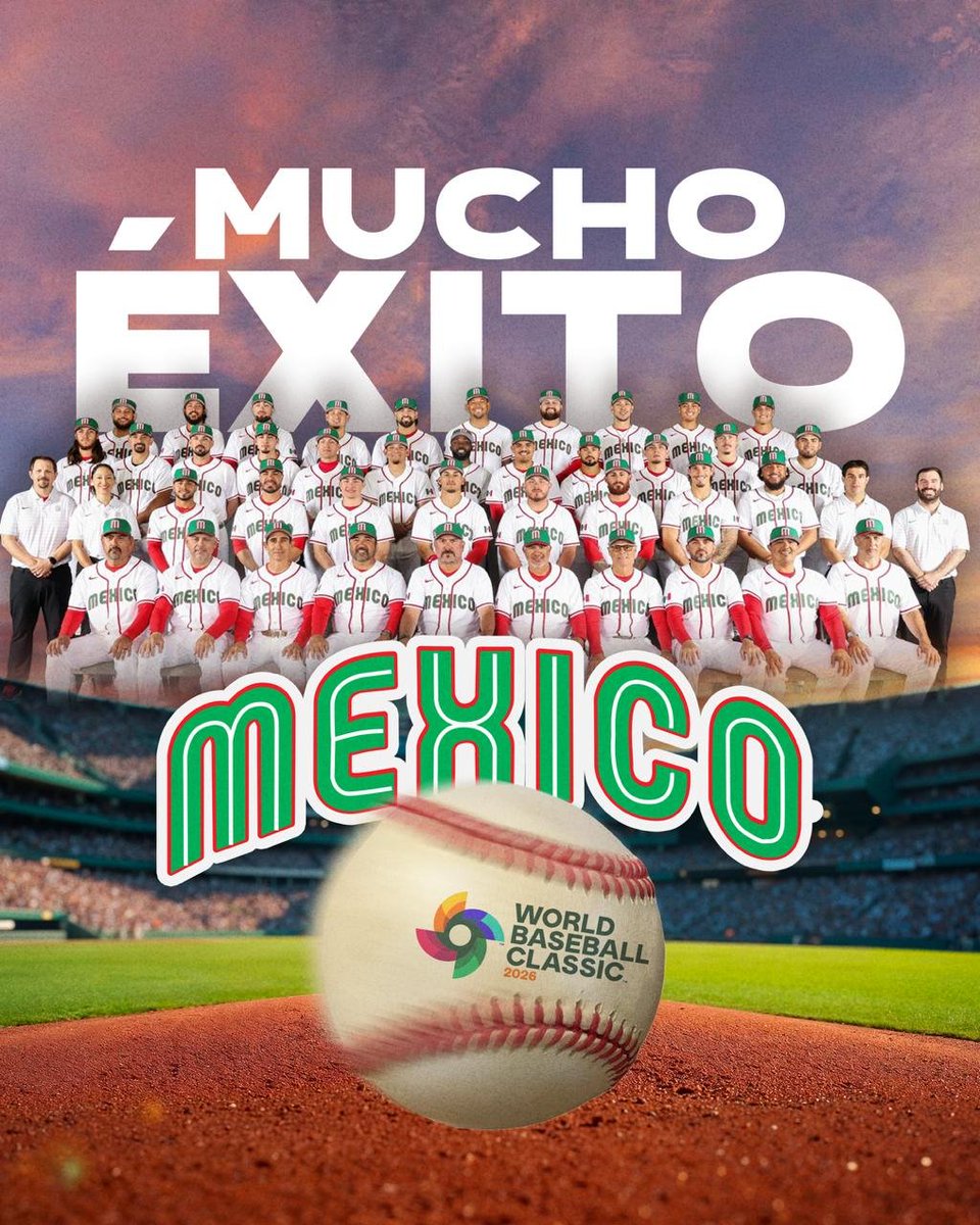 Mucho éxito a nuestra Selección Mexicana de Béisbol <a href="/MexicoBeis/">Novena México 🇲🇽⚾</a> en su debut en el 🇲🇽⚾<a href="/WBCBaseball/">World Baseball Classic</a>.

¡Con todo! 💪🏽🏆
#WorldBaseballClassic