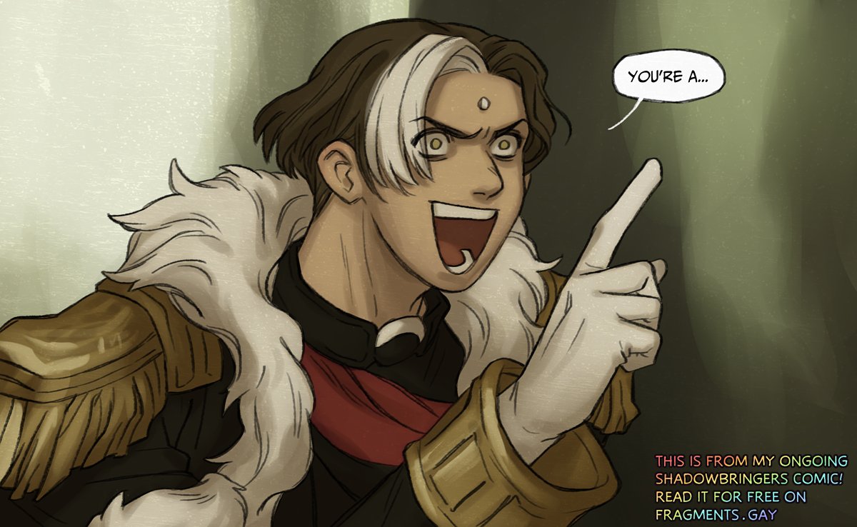 ffxiv_fragments's tweet photo. memes are the only way to catch new eyes these days. yes hello did you know that i have a SHADOWBRINGERS COMIC
- ♂️wolgraha, wolemet, unresolved exselch 
- ongoing with 700+ pages 
- angst with tasteful humor and eventual happy ending 
- for sad gay people with big brains https://t.co/cCxt7MgsL4
