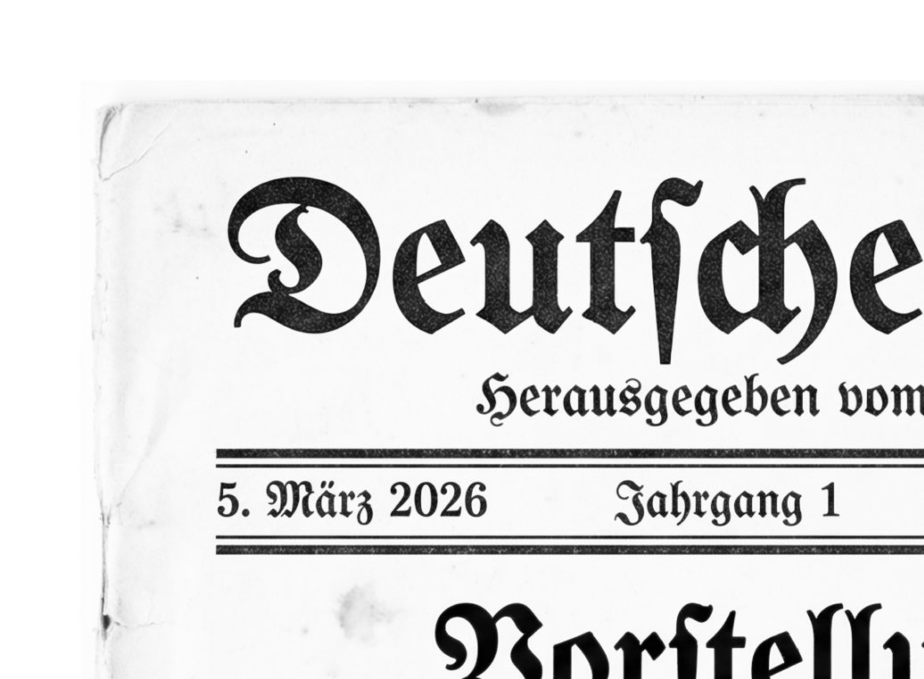 nikkraass's tweet photo. What was wrong with typewriter fonts / German blackletter? They had more character than any Inter ever will. https://t.co/z41ikk89sz