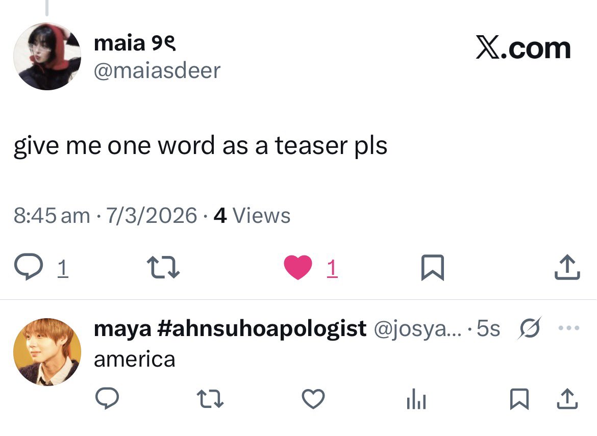 maya #ahnsuhoapologist tweet media