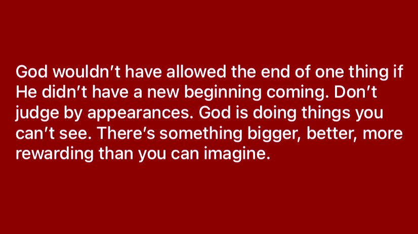Look up to God!