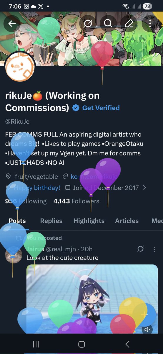 rikuJe🍊 (Working on Commissions) tweet media