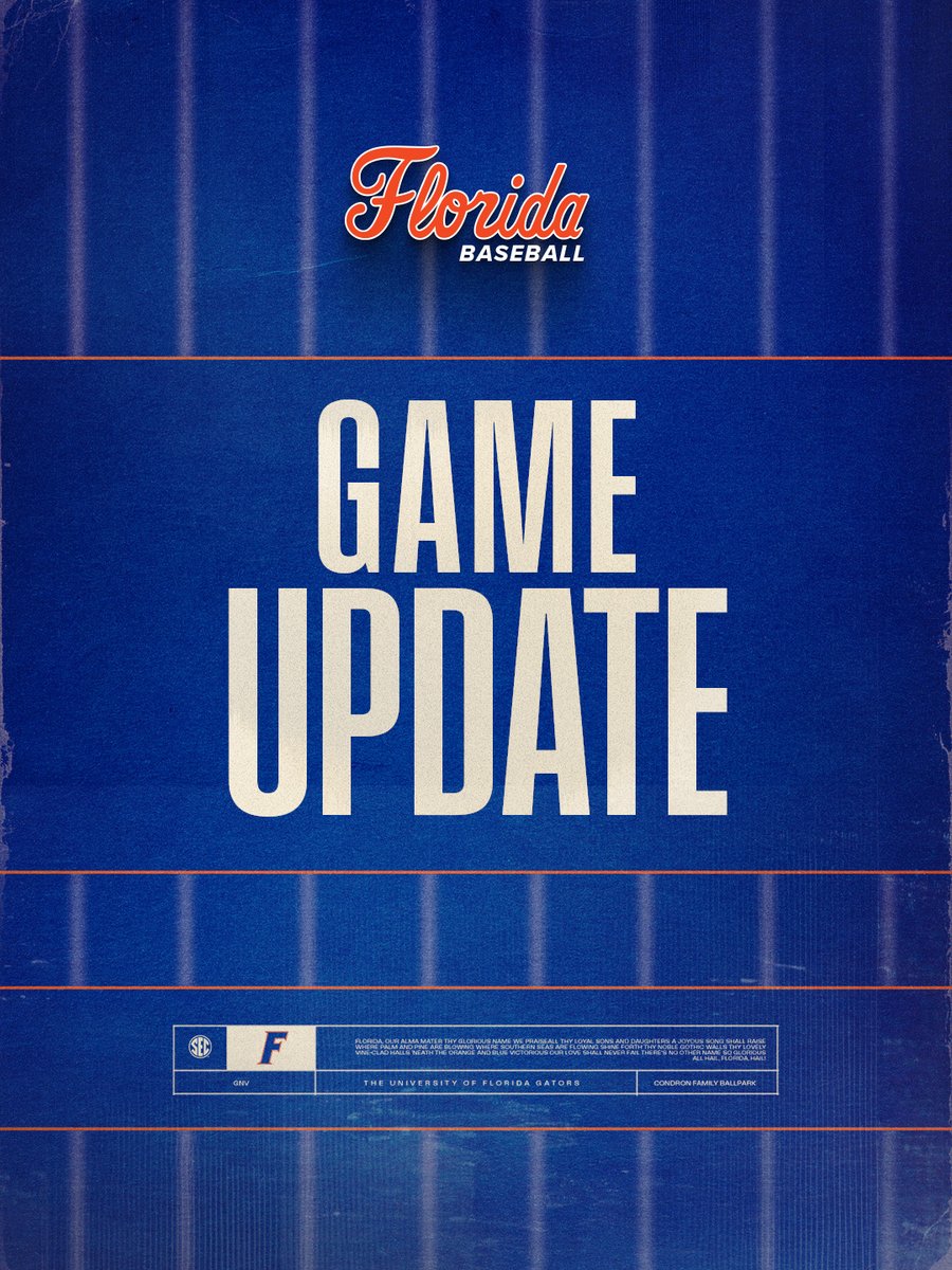 GatorsBB's tweet image. First pitch between Florida and High Point is now set for 7 p.m. ⏰