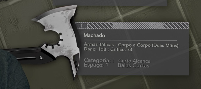 e esse machado com balas curtas do Leon? a