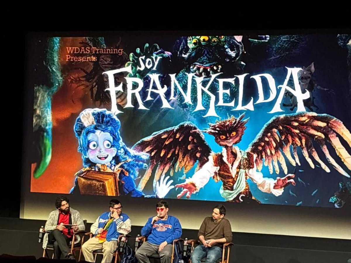CinemaFantasma's tweet photo. Hace unas semanas tuvimos la increíble oportunidad de visitar Walt Disney Animation Studios, donde realizamos una proyección privada de Soy Frankelda en su cine. Además de recorrer este legendario estudio, pudimos conocer de cerca algunas de las ��reas donde trabajan y hacen magia https://t.co/zZqK32xrsu