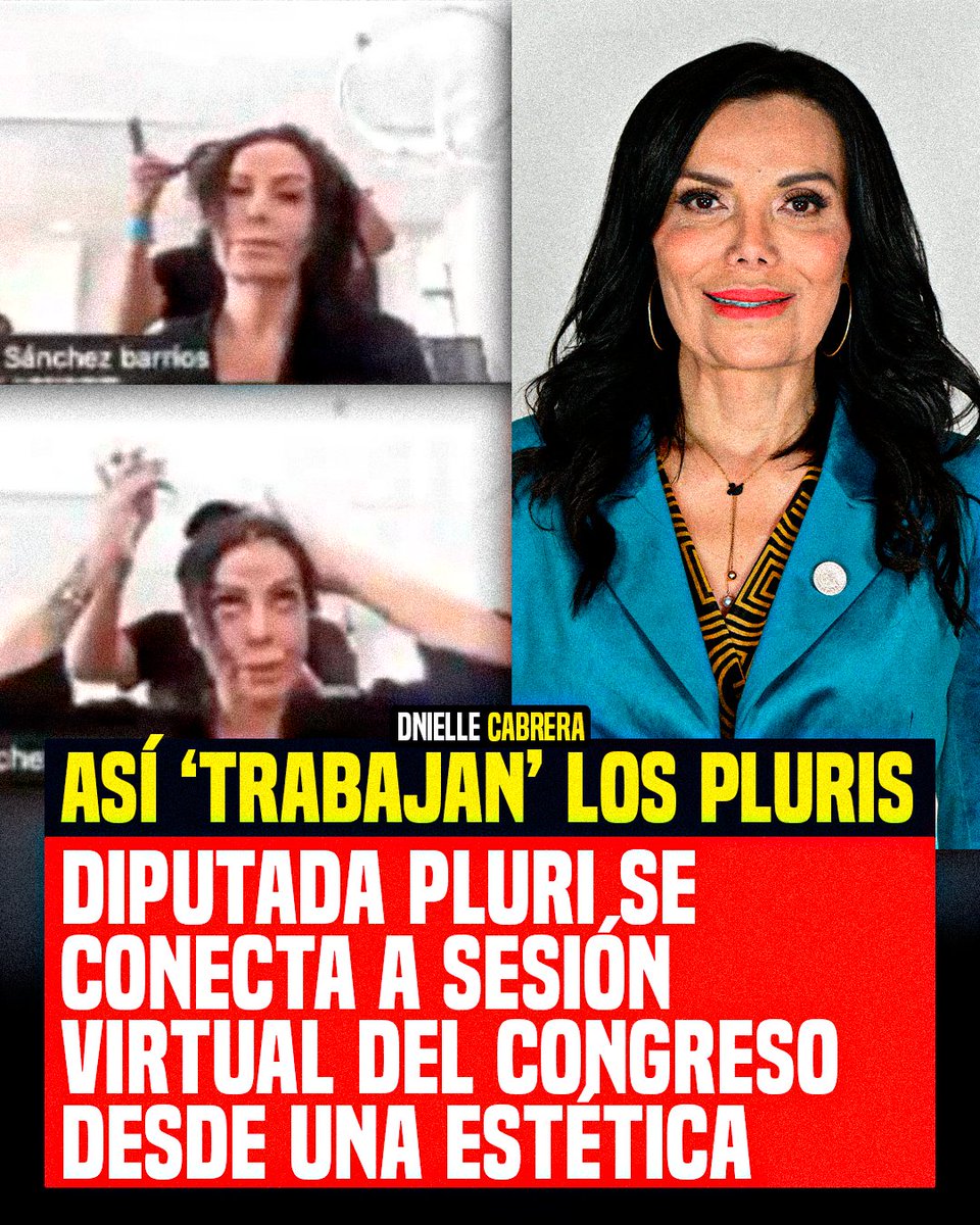 🚨 ASÍ 'TRABAJAN': Cachan a la diputada pluri Diana Sánchez Barrios conectada a una sesión virtual del congreso de la CDMX desde una estética.
