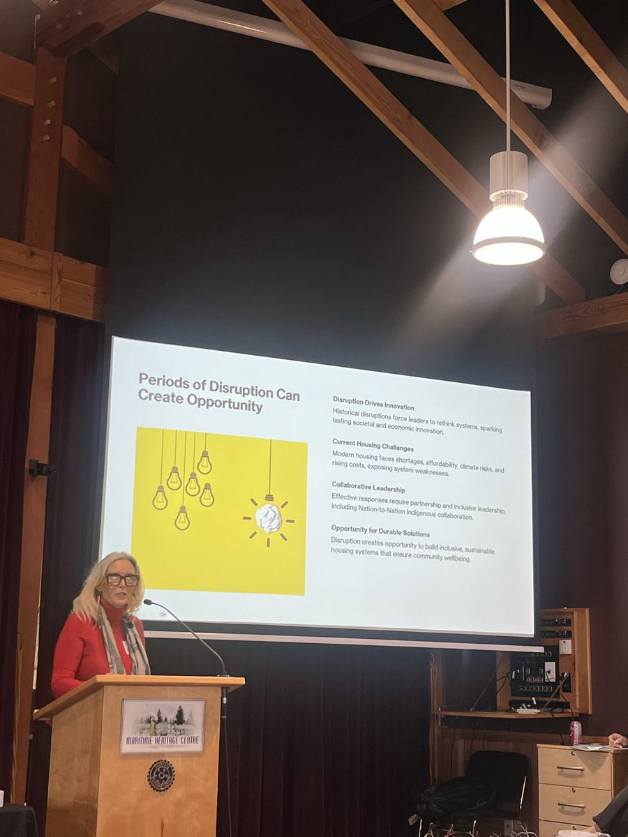 BCIHS CEO Brenda Knights spoke today at the Campbell River Housing Symposium 2026 hosted by the Strathcona Housing Alliance, sharing insights on innovative housing development, including mass timber construction and the impact of the Chief Leonard George Building.

#BCIHS