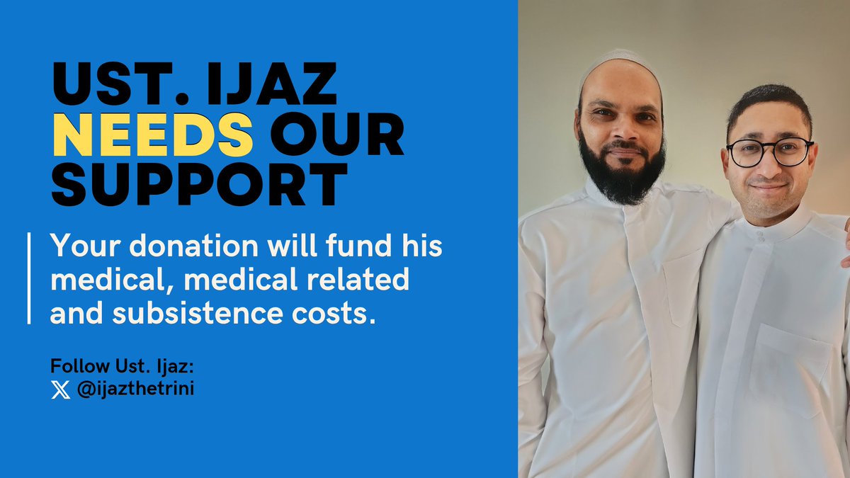Please support your Muslim brother. 

I am sick due to a rare neurological pain syndrome that disables me completely. I am in permanent and severe pain at all times. 

I need your support for my daily needs, I can't function normally. 

BuyMeACoffe: buymeacoffee.com/ijazthetrini