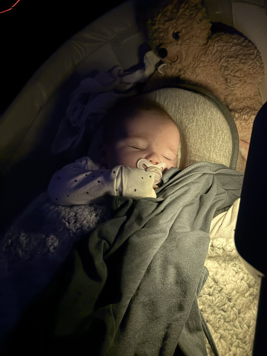 The 4 month or (stage 4 clinger) stage has hit and she won't sleep without one of my shirts 🥲