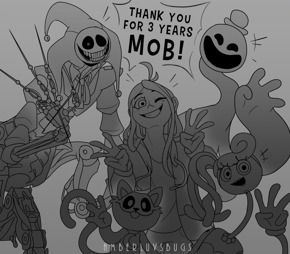 amberluvsbugs's tweet image. Today marks my 3 year work anniversary at @mobgamesstudios  :D 

Thank you for letting me be part of this amazing company Mob, I can't wait to make more content for this game and the community as time continues to tick on 💖

#PoppyPlaytime #PoppyPlaytimefanart