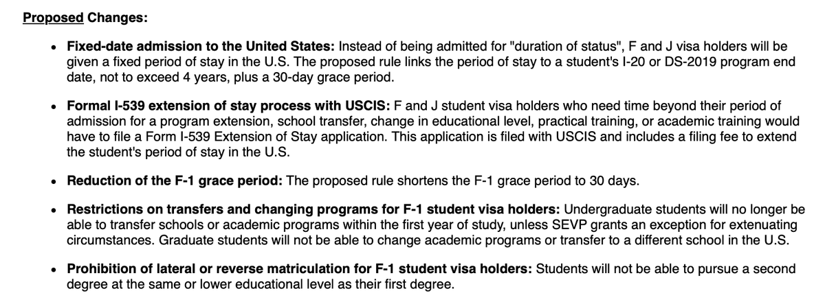 theleanover's tweet photo. the US government is proposing these very stupid changes for international students https://t.co/Usms3vWJfz