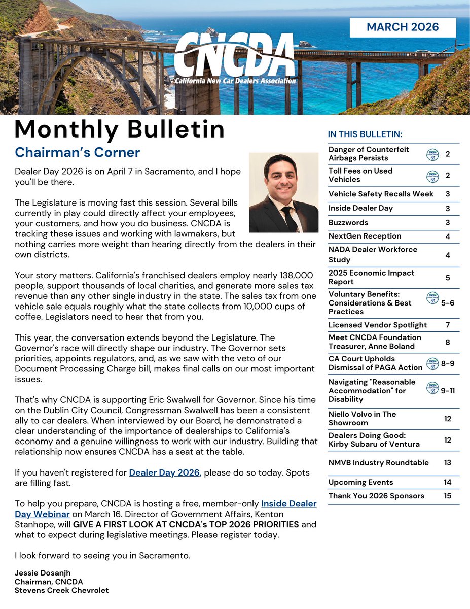 California New Car Dealers Association tweet media