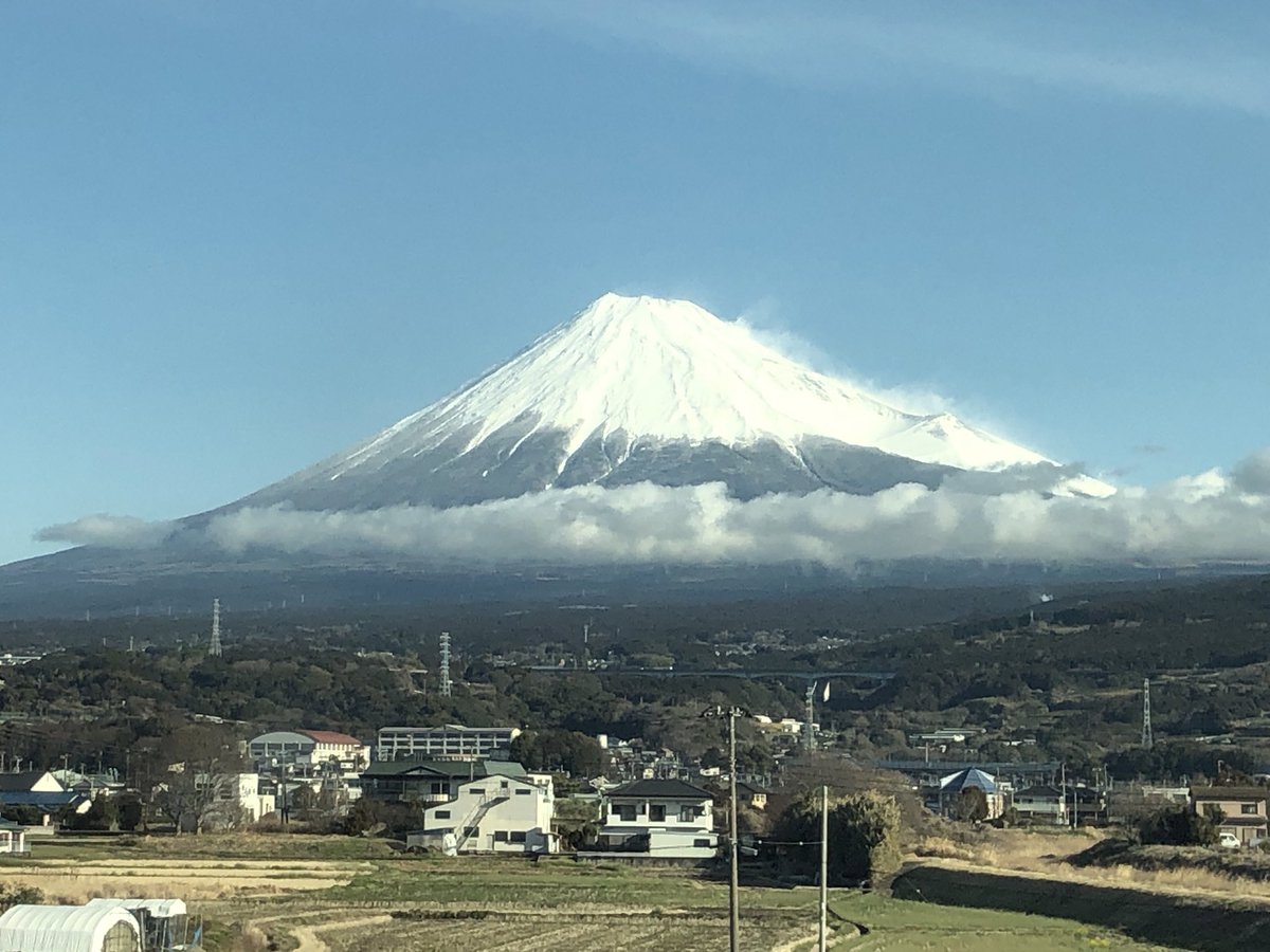 見送りサンクス❗️
行ってきます🖐️

#富士山