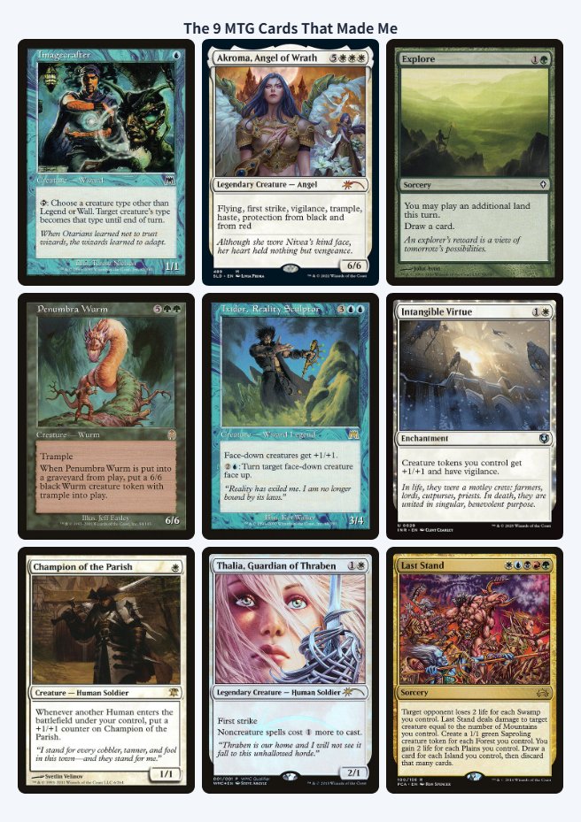 bartzman86's tweet photo. #My9MTGCards

I may have had some influential sets from back in the day. https://t.co/wj6jRYOMj8