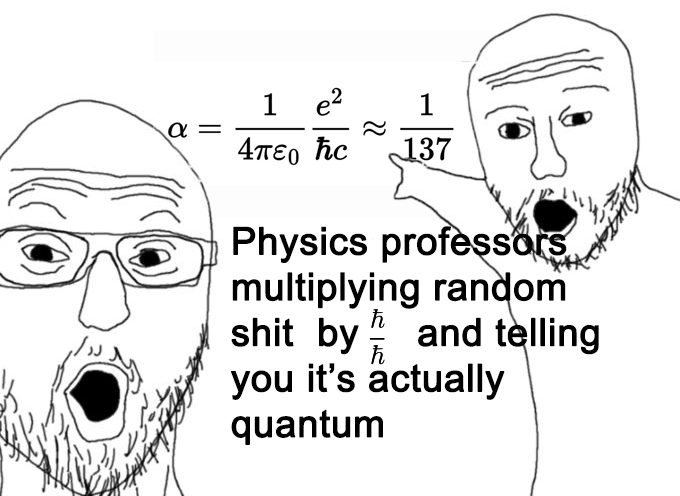 ThePhysicsMemes's tweet image. Can't say the fine structure constant is uncool tho #homeworkhelp