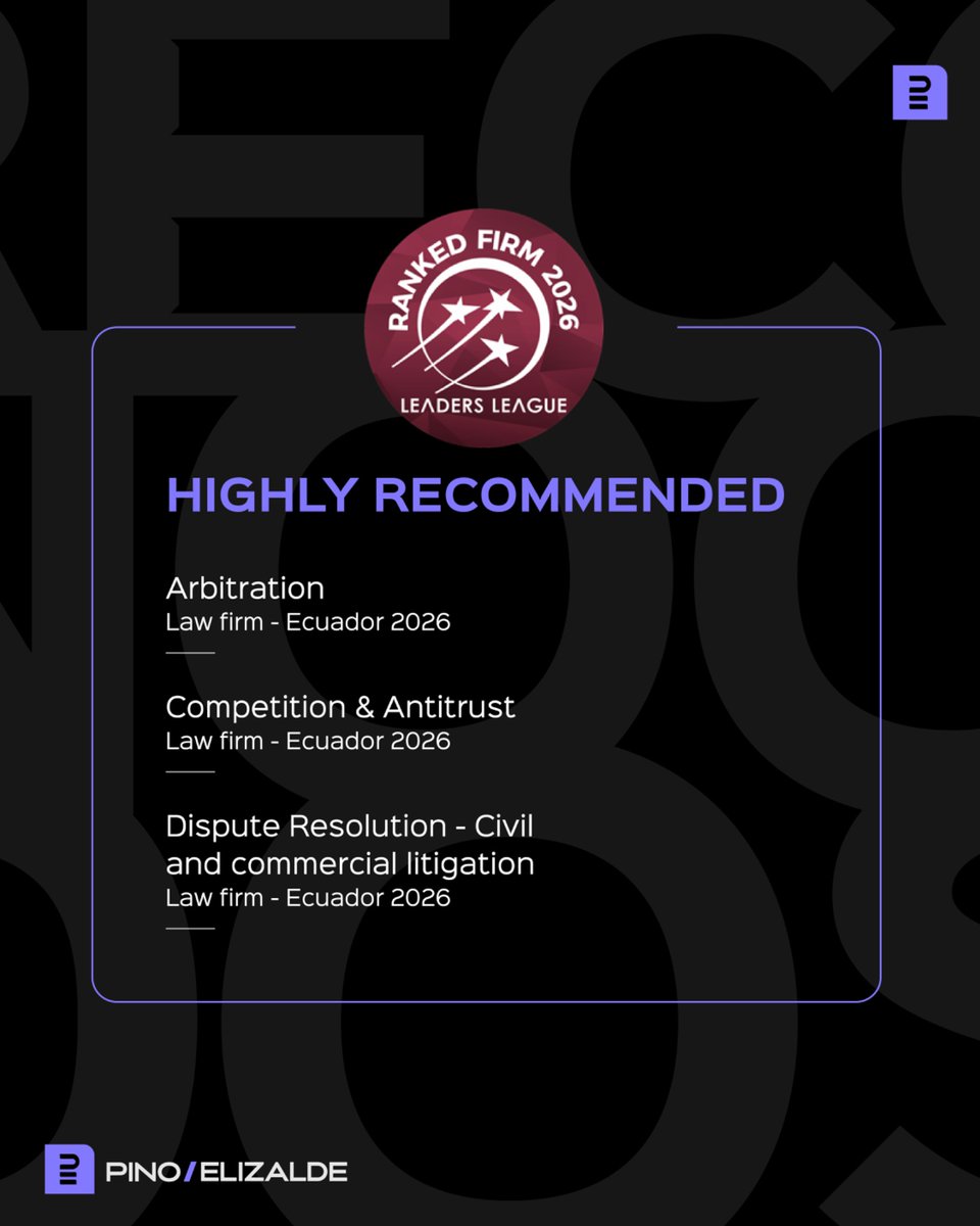 PinoElizalde's tweet photo. Agradecemos a Leaders League por habernos distinguido en su Ranking 2026, en el cual fuimos reconocidos en las siguientes áreas:

-Arbitration en la categoría “Highly recommended”.
-Competition &amp; Antitrust en la categoría “Highly recommended”. https://t.co/jG8NYcdgbL
