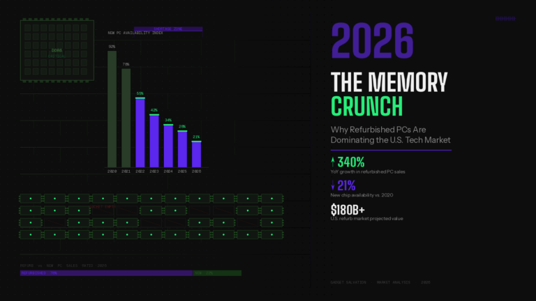 gadgetsalvation's tweet image. The 2026 Memory Crunch: Why Refurbished PCs are Dominating the U.S. Tech Market gadgetsalvation.com/blog/the-2026-…

#ram #ramcrisis #refurbishedpc #techmarkets #recommerce