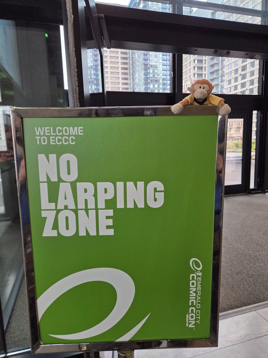 There is a LARPing zone at #ECCC, but this isn't it.  #larp
