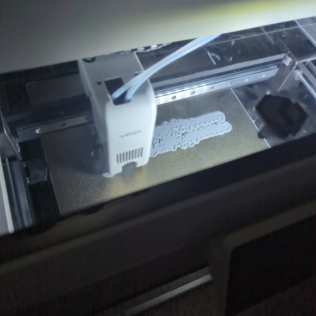 We back, some stringing inside the supports but I don't really care about that