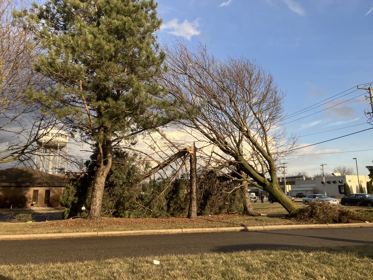 DonnieDetroit19's tweet image. I just drove through Three Rivers, Michigan after the tornado. Lots and lots of BIG trees down. My wife works at the hospital and it got hit hard. No one was hurt luckily.